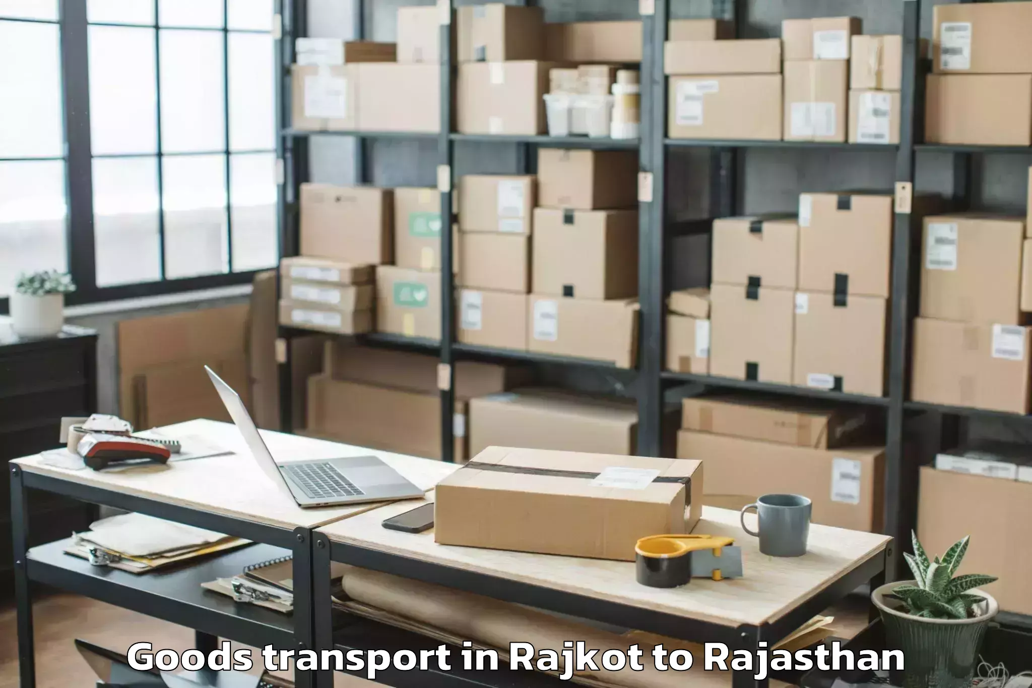 Hassle-Free Rajkot to Jhunjhunu Goods Transport